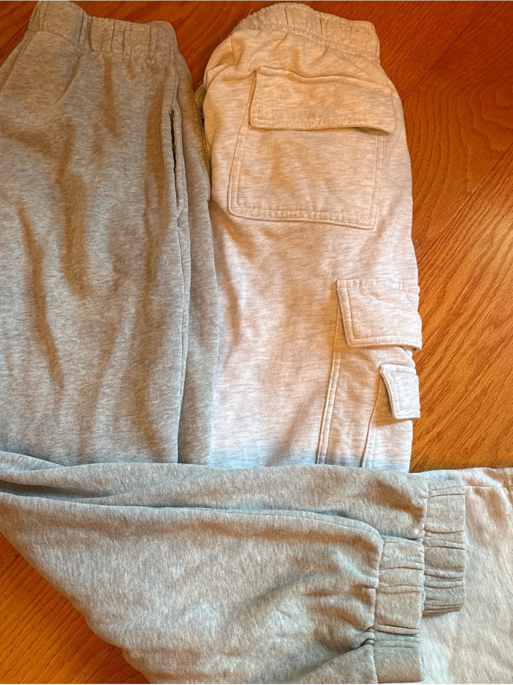 Garage Kids Light Gray & Heather Gray Cargo Joggers - Twin Pack